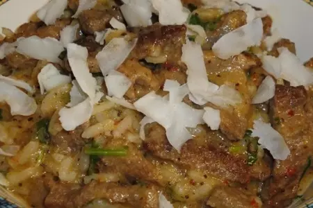Рисовый суп с мясом буйвола и кокосом: шаг 8