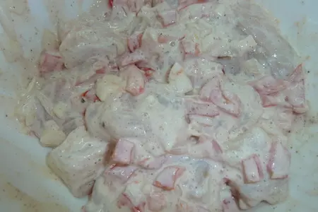 Рыбные шашлычки в йогуртовом маринаде ( любителям и нелюбителям рыбы рекомендуется): шаг 4
