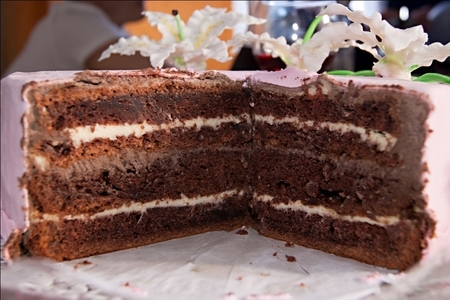 Именинный шоколадный торт: шаг 1