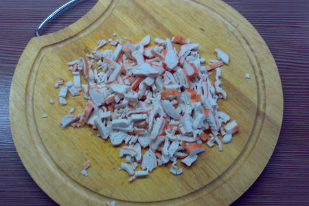 Салат морской в сырных корзиночках: шаг 9