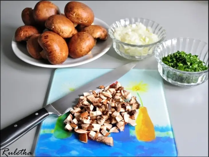 Мясной террин с королевскими шампиньонами.: шаг 8