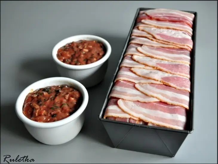 Мясной террин с королевскими шампиньонами.: шаг 16