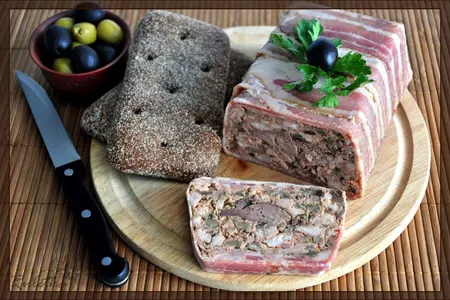 Мясной террин с королевскими шампиньонами.: шаг 20