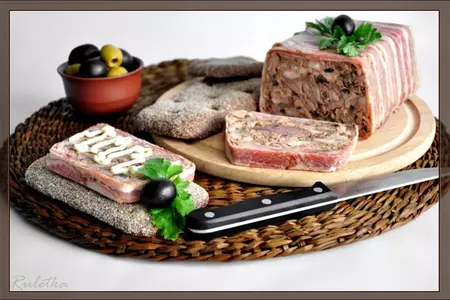 Мясной террин с королевскими шампиньонами.: шаг 21
