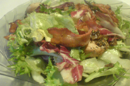 Тёплый салат с курицей и грибами (дуэль): шаг 5