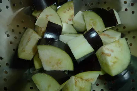 Баклажаны с чесноком и мятой: шаг 1