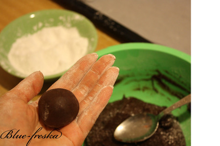 Печенье для шокоманов "шоколадные трещинки"!: шаг 5