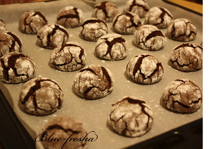Печенье для шокоманов "шоколадные трещинки"!: шаг 8