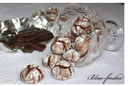 Печенье для шокоманов "шоколадные трещинки"!: шаг 10