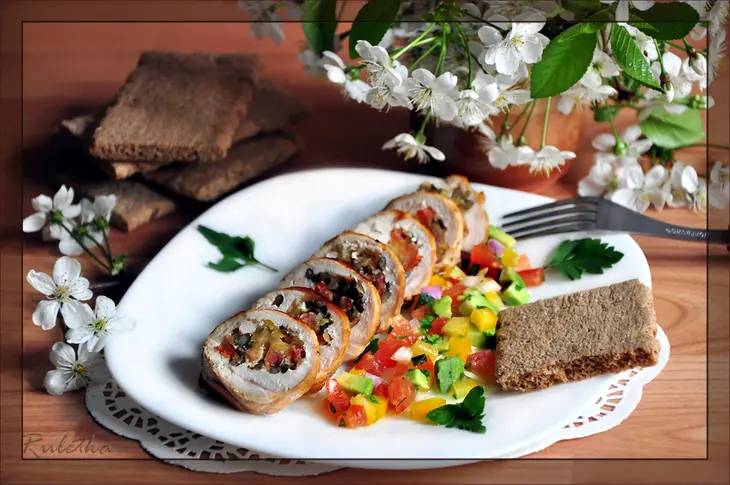 Куриные рулеты с сальсой в стиле "латино".: шаг 13