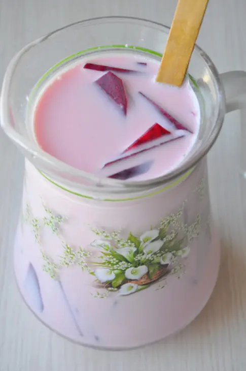 Алсу (кисло-молочный продукт из молока, мёда и свеклы): шаг 3