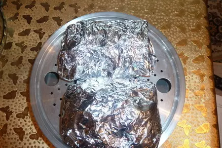 Филе морского языка с овощами, приготовленное в фольге на пару: шаг 8