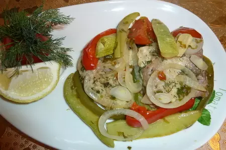 Филе морского языка с овощами, приготовленное в фольге на пару: шаг 13