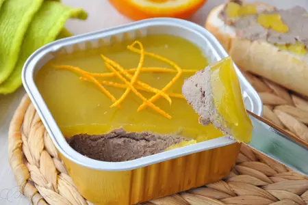Паштет из куриной печени с апельсиновым желе: шаг 8