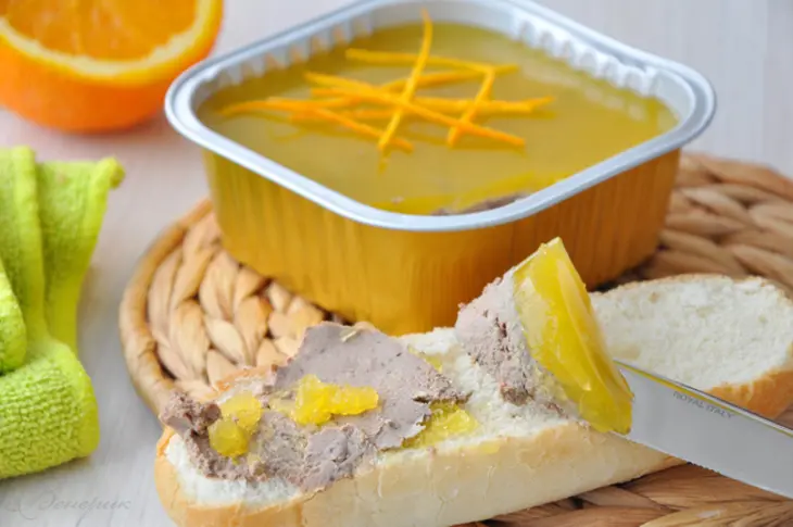 Паштет из куриной печени с апельсиновым желе: шаг 9