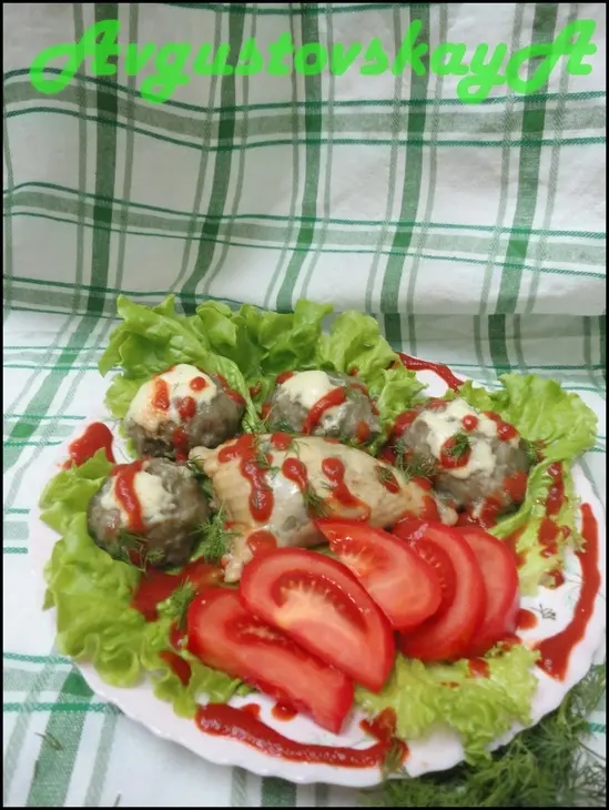 Курочка в чулочке с картофельными шариками на гарнир: шаг 16