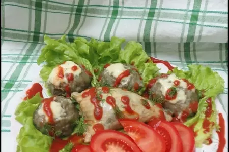 Курочка в чулочке с картофельными шариками на гарнир: шаг 16