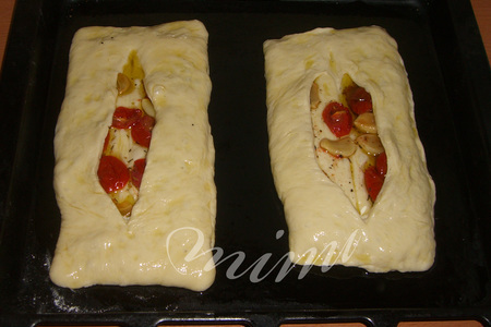Хлеб с печеными томатами: шаг 3