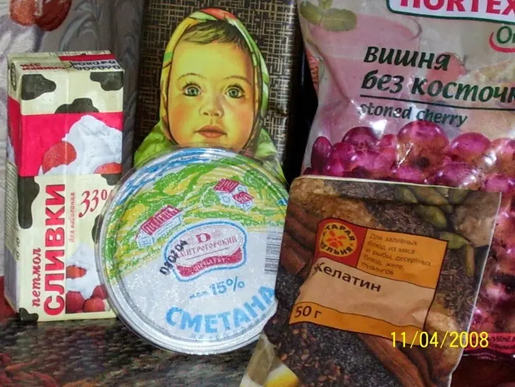 Торт "вишневый": шаг 1