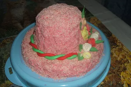 Торт шляпка с сюрпризом: шаг 5