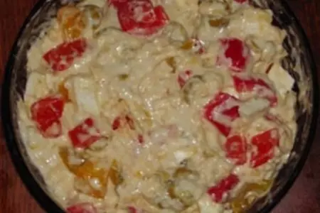 Маффины с паприкой, оливками и сыром: шаг 5