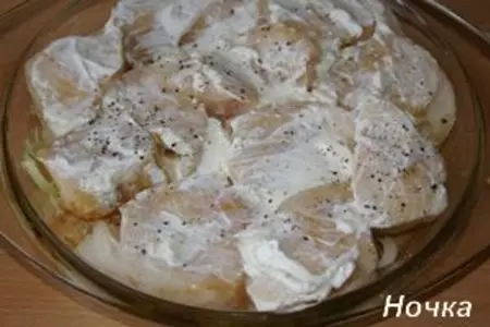 Рыба масляная в банановой шубке: шаг 2