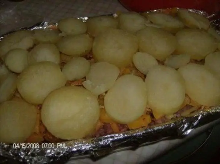 Картофельная запеканка с мясом: шаг 7