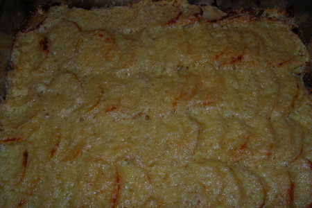 Мясо под картофельно - сырной шубой: шаг 8