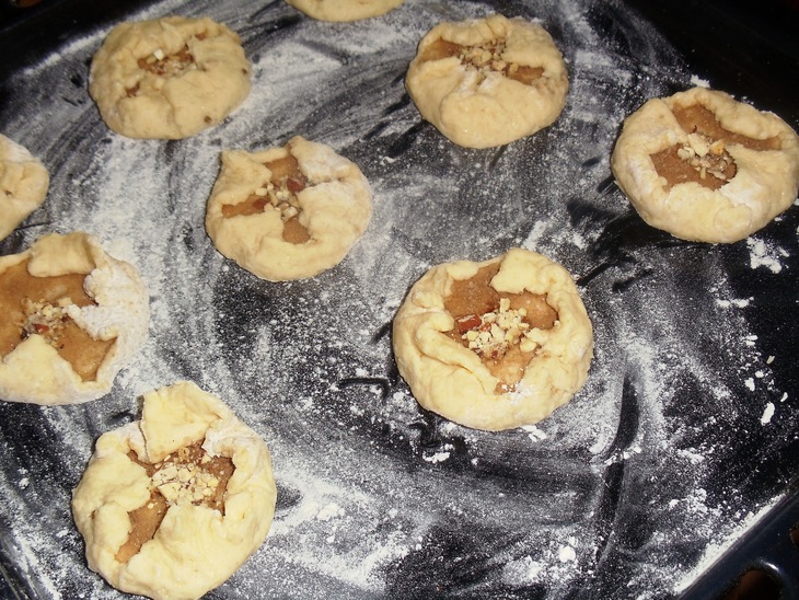 Творожные печенье  с яблоками, корицей и орехами: шаг 6