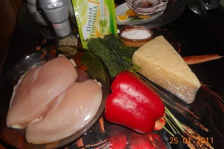 Куриные рулетики "конфетти": шаг 1
