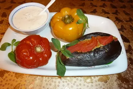 Овощи начиненные мясным фаршем(приготовленные на пару): шаг 11
