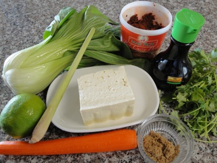 Острый суп с копчёной индейкой и тофу: шаг 3