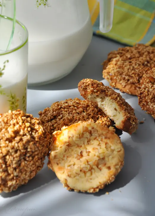 Баразек - арабское печенье с медом и кунжутом: шаг 9