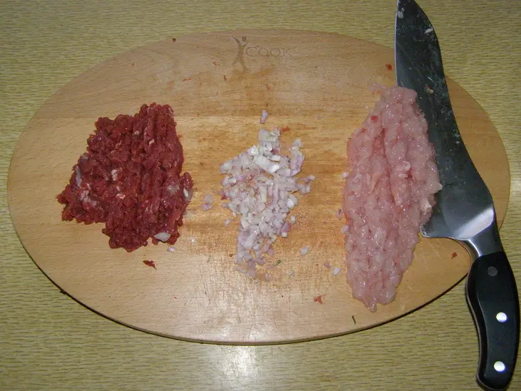 Перец, фаршированный рубленным мясом, приготовленный на пару: шаг 4