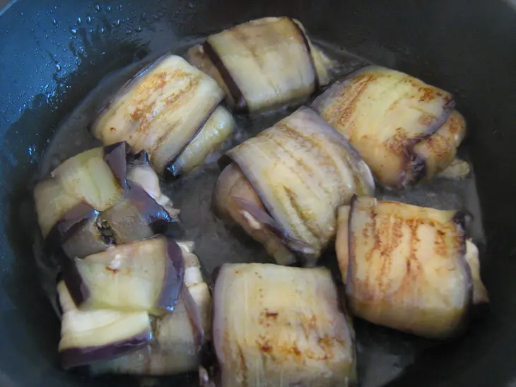 Конвертики  из баклажан с вкусным "письмом" ))))): шаг 7
