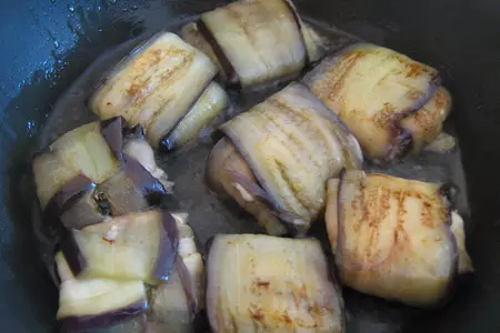 Конвертики  из баклажан с вкусным "письмом" ))))): шаг 7