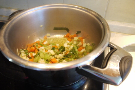 Caldo verde (зеленый суп с чоризо): шаг 2