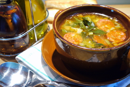 Caldo verde (зеленый суп с чоризо): шаг 7