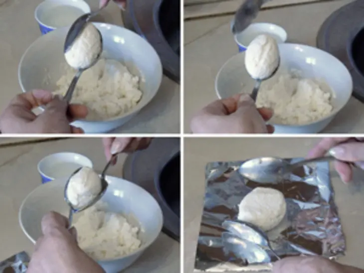 Сырники на пару: шаг 4