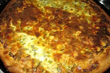Пирог с курицей и зеленым луком: шаг 4