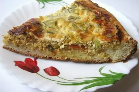 Пирог с курицей и зеленым луком: шаг 6