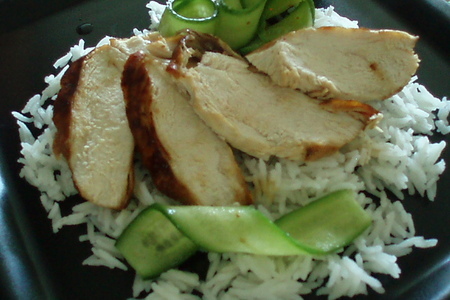 Курица кетчап с огурцами ратьяр и рисом: шаг 6