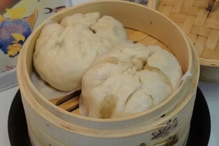 Китайские булочки с курицей на пару: шаг 7