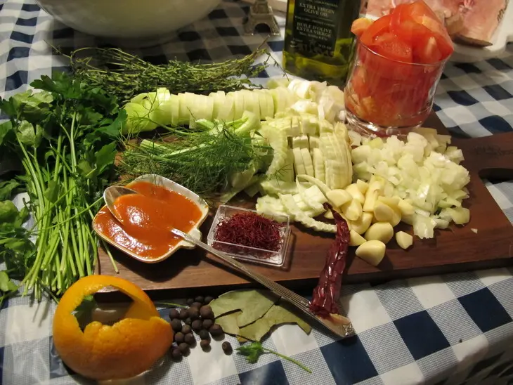 По мотивам французского рыбного супа "буйабес - bouillabaisse": шаг 5
