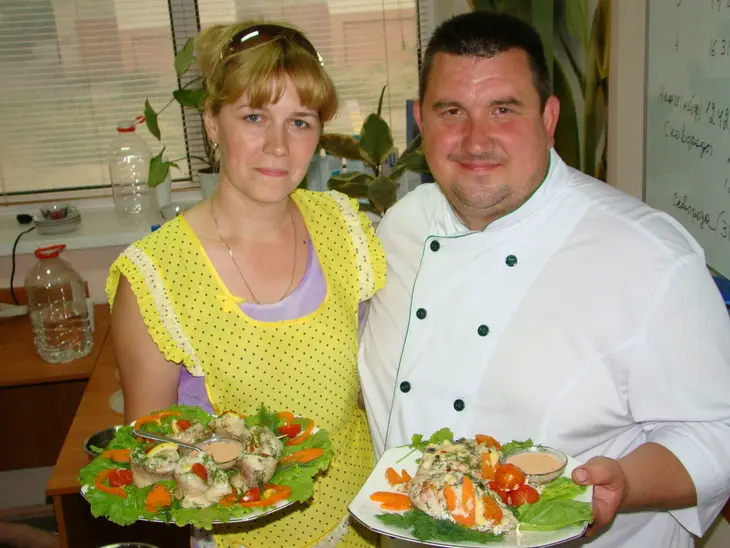 Куриные карманы-кошелёчки! (куриные грудки, фаршированные шампиньонами и сыром - на пару): шаг 12