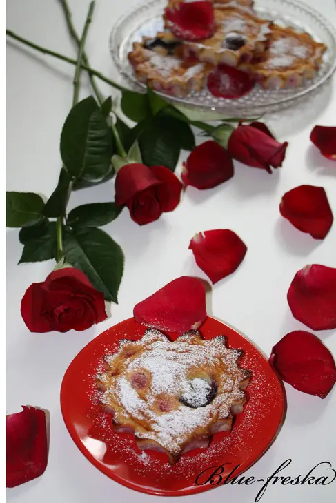 Clafoutis безалкогольный с ягодным ассорти.: шаг 11