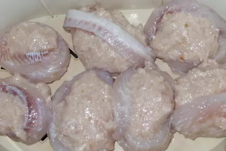 Рыбная вкусняшка: витки, лодочки,суфле: шаг 4