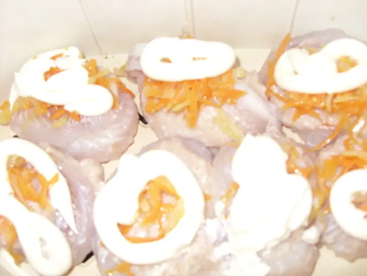 Рыбная вкусняшка: витки, лодочки,суфле: шаг 6