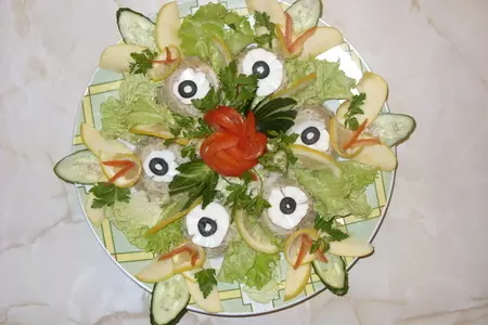Рыбная вкусняшка: витки, лодочки,суфле: шаг 13