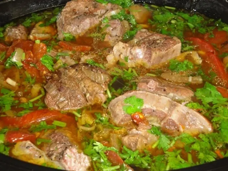 Говядина тушённая с овощами и манго: шаг 9